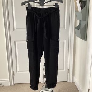 Black cargo pants